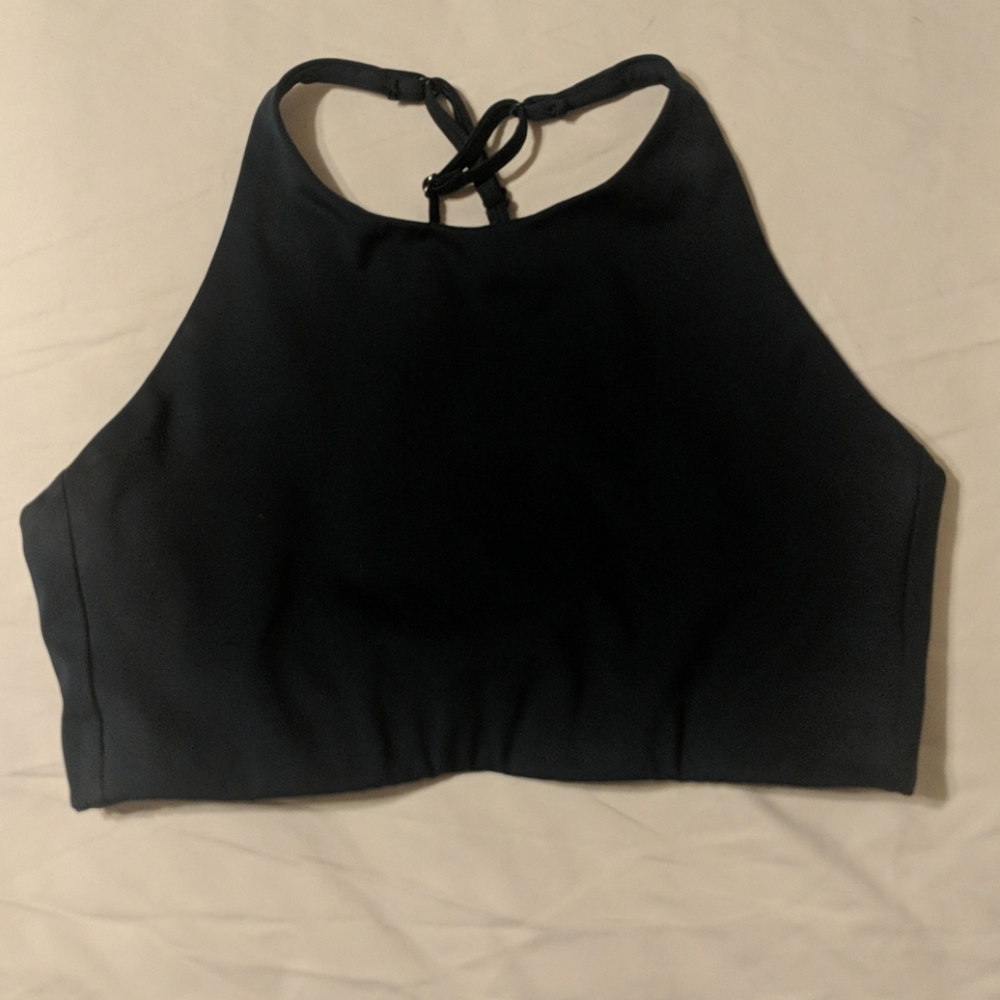 SHIPS 7/9 Girlfriend Collective Topanga Bra - Navy